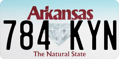 AR license plate 784KYN