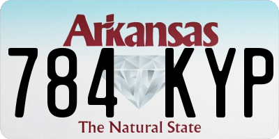 AR license plate 784KYP