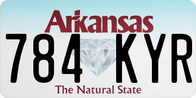 AR license plate 784KYR