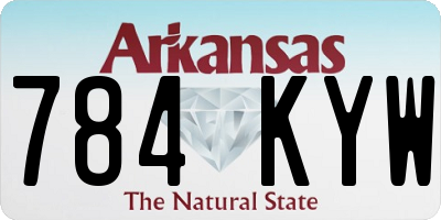 AR license plate 784KYW