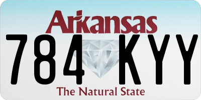 AR license plate 784KYY