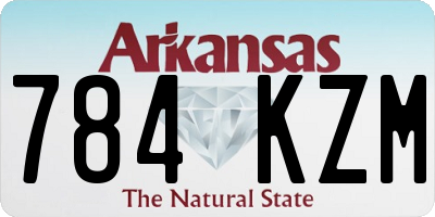 AR license plate 784KZM