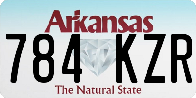 AR license plate 784KZR