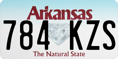 AR license plate 784KZS