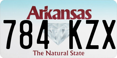 AR license plate 784KZX