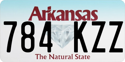 AR license plate 784KZZ