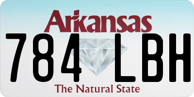 AR license plate 784LBH