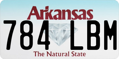 AR license plate 784LBM