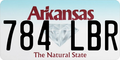 AR license plate 784LBR