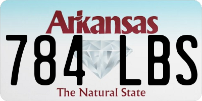 AR license plate 784LBS