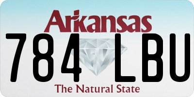 AR license plate 784LBU