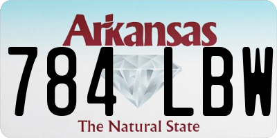 AR license plate 784LBW