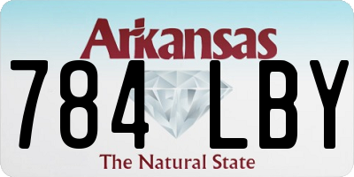 AR license plate 784LBY