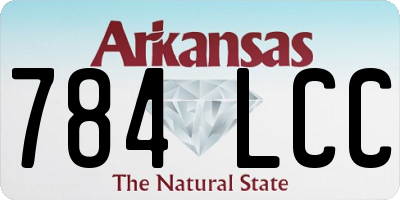 AR license plate 784LCC
