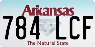 AR license plate 784LCF