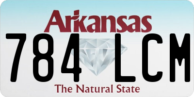 AR license plate 784LCM