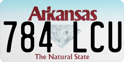 AR license plate 784LCU