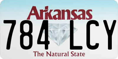 AR license plate 784LCY
