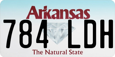 AR license plate 784LDH