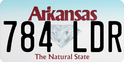AR license plate 784LDR
