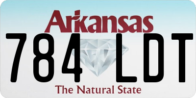 AR license plate 784LDT