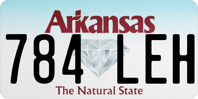 AR license plate 784LEH