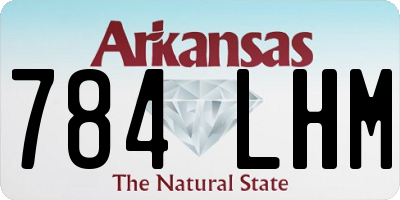 AR license plate 784LHM