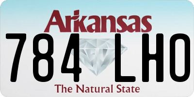 AR license plate 784LHO