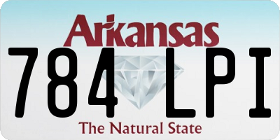 AR license plate 784LPI