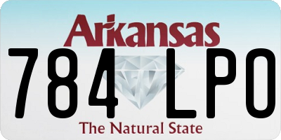 AR license plate 784LPO
