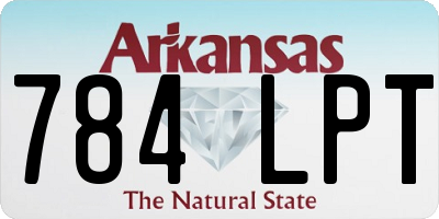AR license plate 784LPT