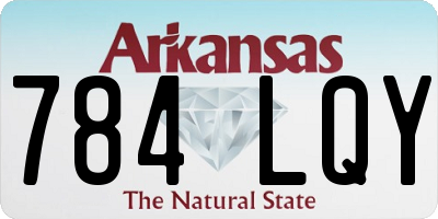 AR license plate 784LQY
