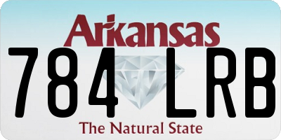 AR license plate 784LRB