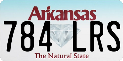 AR license plate 784LRS