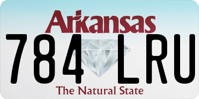 AR license plate 784LRU