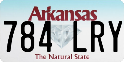 AR license plate 784LRY