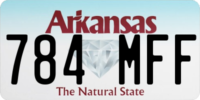 AR license plate 784MFF