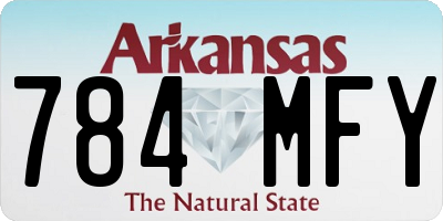 AR license plate 784MFY