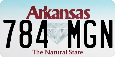 AR license plate 784MGN