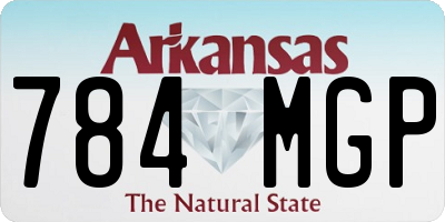 AR license plate 784MGP