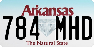 AR license plate 784MHD