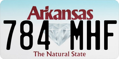 AR license plate 784MHF