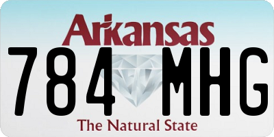 AR license plate 784MHG
