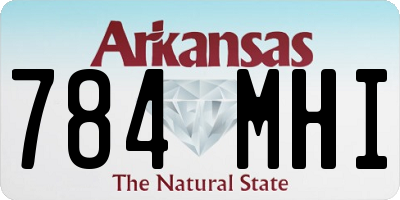 AR license plate 784MHI