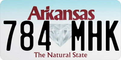 AR license plate 784MHK