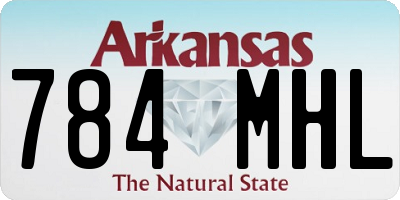 AR license plate 784MHL