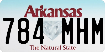 AR license plate 784MHM