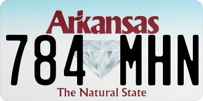 AR license plate 784MHN