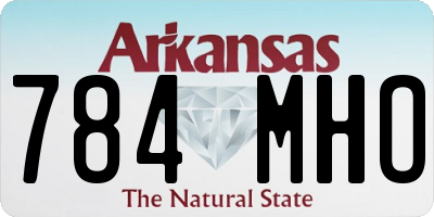 AR license plate 784MHO