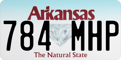 AR license plate 784MHP